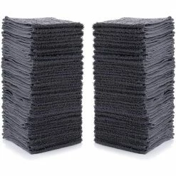 Gray 480-Count Microfiber Washcloths 12 in. x 12 in. by THE CLEAN STORE -Table Linens Shop grays kitchen towels 79441c 4f 1000