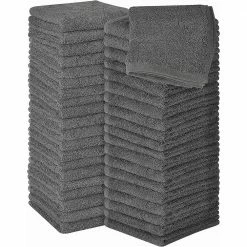 Gray 480-Count Microfiber Washcloths 12 in. x 12 in. by THE CLEAN STORE