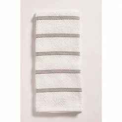 Set of 8 Terry Kitchen Towels, 16 x 26 inch Absorbent Terry Dish Towels, Perfect for Soaking Up Spills, Pewter by KAF HOME -Table Linens Shop grays kitchen towels pied kt16 pr s8 76 1000