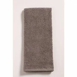 Set of 8 Terry Kitchen Towels, 16 x 26 inch Absorbent Terry Dish Towels, Perfect for Soaking Up Spills, Pewter by KAF HOME -Table Linens Shop grays kitchen towels pied kt16 pr s8 fa 1000