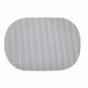 Fishnet 17 in. x 12 in. Ultimate Gray PVC Covered Jute Oval Placemat (Set of 6) by Kraftware -Table Linens Shop grays kraftware placemats 39946 64 1000