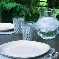 Fishnet 19 in. x 13 in. Ultimate Gray PVC Covered Jute Wedge Placemat (Set of 6) by Kraftware -Table Linens Shop grays kraftware placemats 39949 31 1000