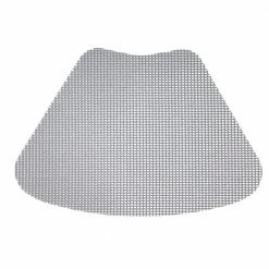 Fishnet 19 in. x 13 in. Ultimate Gray PVC Covered Jute Wedge Placemat (Set of 6) by Kraftware