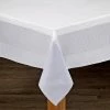 Bohemia 60 in. x 104 in. White/Grey 100% Polyester Tablecloth by Lintex 2 Bohemia 60 in. x 104 in. White/Grey 100% Polyester Tablecloth by Lintex -Table Linens Shop grays lintex tablecloths 443626 64 1000