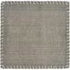Neutral 15 in. x 15 in. Gray Embroidered Edge Square Cotton Placemat (Set of 4) by LR Home -Table Linens Shop grays lr home placemats speci04704dgy15sq 64 1000