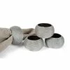 Cord Wrapped Silver Plastic Napkin Rings (Set of 4) by Manor Luxe