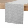 14 in. x 72 in. Grey Marth Stewart Honeycomb Rectangle Table Runner, Modern Farmhouse by MARTHA STEWART