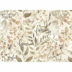 Family 18 in. x 13 in. Grays Polypropylene Placemats (Set of 6) by Morgan Home