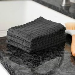 Royale Graphite Solid Cotton Dish Cloth (Set of 3) by RITZ -Table Linens Shop grays ritz kitchen towels 022911 44 1000