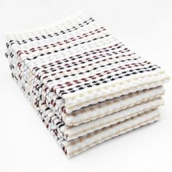 Neutral Multicolor Pebble Cotton Terry Bar Mop Kitchen Towel Set of 4 by RITZ -Table Linens Shop grays ritz kitchen towels 90442 c3 1000