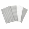 Gray Cotton Terry Horizontal Stripe Bar Mop Kitchen Towel Set of 4 by RITZ -Table Linens Shop grays ritz kitchen towels 90456 64 1000