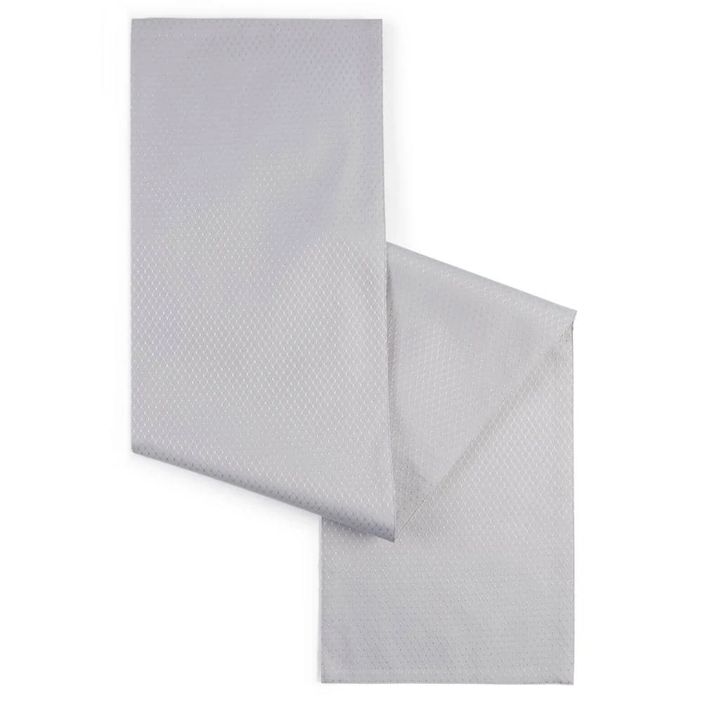 McKenna 15 in. W x 90 in. L Dove Grey Solid Polyester Table Runner by TOWN & COUNTRY LIVING 3 McKenna 15 in. W x 90 in. L Dove Grey Solid Polyester Table Runner by TOWN & COUNTRY LIVING