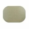 Easy Care Cabana/Oval 17 in. x 12 in. Jade Vinyl Placemats (Set of 6) by DASCO -Table Linens Shop greens dasco placemats hd22 002 64 1000