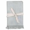 Amelia 16 in. W x 1 in. L Beige/Blue Striped Cotton Table Runner - (Set of 8) Navy Blue Stripe Napkins by HomeRoots -Table Linens Shop greens homeroots table runners 2000388997 64 1000