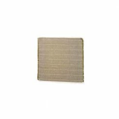 Amelia 16 in. W x 1 in. L Dark Green Striped Cotton Table Runner Dark Green Striped Napkins (Set of 8) by HomeRoots