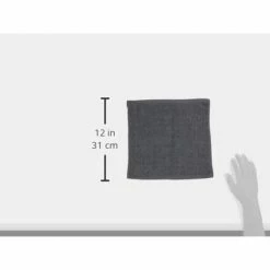 12 in. x 12 in. Gray Microfiber Washcloths (48-Pack) by THE CLEAN STORE -Table Linens Shop greens kitchen towels 79441 1f 1000