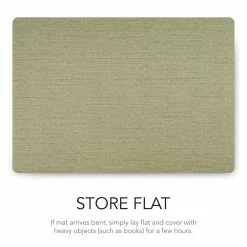 Easy Care Cabana/Rectangle 17 in. x 12 in. Jade Vinyl Placemats (Set of 6) by DASCO -Table Linens Shop greens placemats hd22 010 44 1000