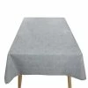 55 in. in. W x 78 in. L Grey Waterproof Vinyl Tablecloth by Hillstry -Table Linens Shop greens tablecloths wf p2010c grey 140200p 64 1000