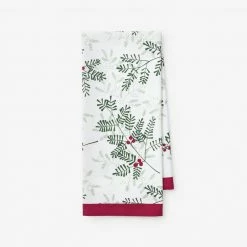 Holiday Berry Green Kitchen Towel by The Company Store