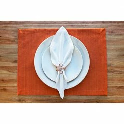 Copper Wire Elegant 1.5 in. W x 1.25 in. H Napkin Rings (Set of 4) Perfect For Holidays, Events And Special Dinners by Alchemade -Table Linens Shop metallics alchemade cloth napkins napkin rings alch 6102 1f 1000