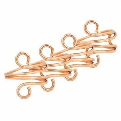 Copper Wire Elegant 1.5 in. W x 1.25 in. H Napkin Rings (Set of 4) Perfect For Holidays, Events And Special Dinners by Alchemade