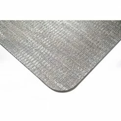 Galaxy Metallic 15 in. x 15 in. Champagne Vinyl Smooth Linear Striped Textured Reversible Rectangular Placemat Set of 4 by Dainty Home -Table Linens Shop metallics dainty home placemats 4galsq1515ch 4f 1000