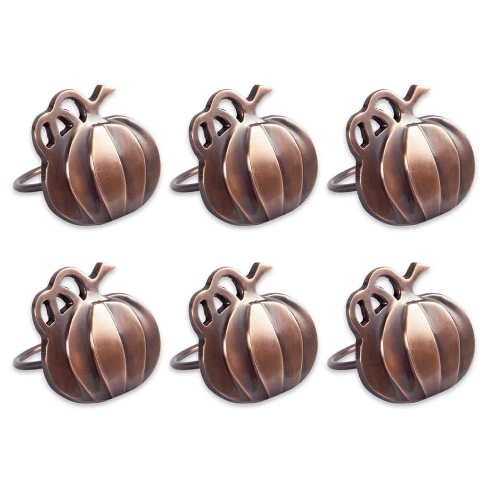 Harvest Copper Pumpkin Napkin Ring (Set of 6) by DII 3 Harvest Copper Pumpkin Napkin Ring (Set of 6) by DII