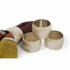 Silver Metal Metallics Napkin Rings (Set of 4) by Manor Luxe -Table Linens Shop metallics manor luxe cloth napkins napkin rings ml15832nr 64 1000