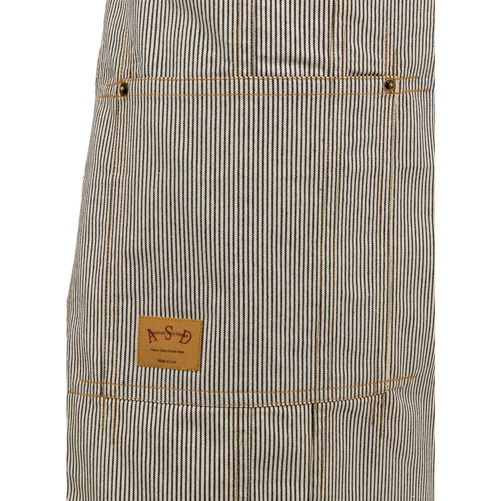 Railroad Stripe Denim Adult Butcher Apron by ASD Living 5 Railroad Stripe Denim Adult Butcher Apron by ASD Living - Image 3