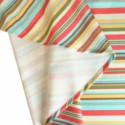 Outdoor 60 in. x 120 in. Summer Stripe Polyester with Zipper Tablecloth by DII -Table Linens Shop multi dii tablecloths camz34859 1f 1000