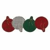 Farmhouse Living Holiday 14 in. W x 40 in. L Red and Green Rustic Ornaments Burlap Table Runner 1-Piece by Elrene -Table Linens Shop multi elrene table runners 91316mlt 64 1000