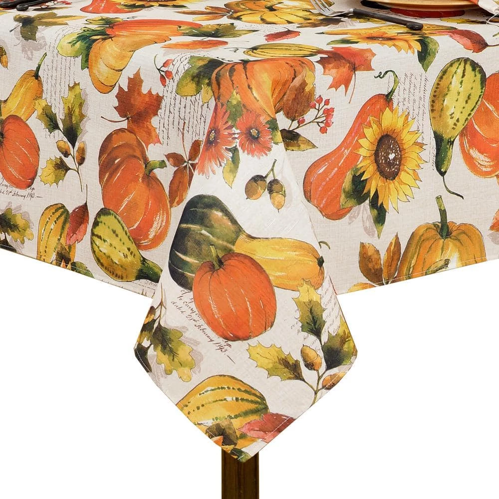 Grateful Season Fall Printed Tablecloth by Elrene 4 Grateful Season Fall Printed Tablecloth by Elrene - Image 2