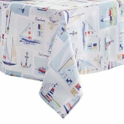 Sail Away Multi Stain Resistant Indoor Outdoor Tablecloth by Elrene 5 Sail Away Multi Stain Resistant Indoor Outdoor Tablecloth by Elrene -Table Linens Shop multi elrene tablecloths 24373mlt c3 1000