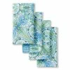 Greencove 19 in. x 19 in. Green/Blue Medallion Polyester Napkins (Set of 4) by Fiesta -Table Linens Shop multi fiesta cloth napkins napkin rings n4013823tdfi 54gn 64 1000