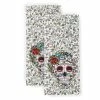Skull and Vine Multicolored Cotton Kitchen Towel Set (Set of 2) by Fiesta -Table Linens Shop multi fiesta kitchen towels k2004447tdfi 991 64 1000