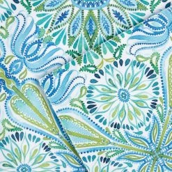 Greencove 13 in. x 18 in. Green and Blue Polyester Placemat (Set of 4) by Fiesta -Table Linens Shop multi fiesta placemats p4013823tdfi 54gn 1f 1000