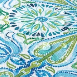 Greencove 13 in. x 18 in. Green and Blue Polyester Placemat (Set of 4) by Fiesta -Table Linens Shop multi fiesta placemats p4013823tdfi 54gn 4f 1000
