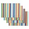 Joplin Stripe 13 in. x 17.5 in. Blue and White Cotton Placemat (Set of 4) by Fiesta -Table Linens Shop multi fiesta placemats p4016357tdfi 330ml 64 1000