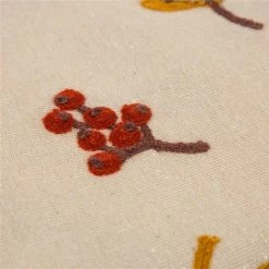 72 in. L Fall Embroidered Leaves Tabletop Runner by Glitzhome -Table Linens Shop multi glitzhome table runners 1211202518 44 1000