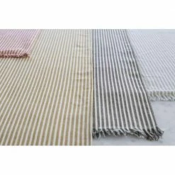 Amelia 14 in. W x 1 in. L Multi-Color Striped Cotton Table Runner Periwinkle Striped Placemats (Set of 8) by HomeRoots -Table Linens Shop multi homeroots table runners 2000388992 31 1000