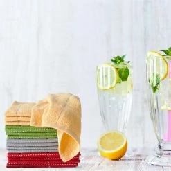 100% Cotton Woven Checked Pattern 16 Piece Set of Kitchen Dish Towels by Unbranded -Table Linens Shop multi kitchen towels 544306ijb fa 1000