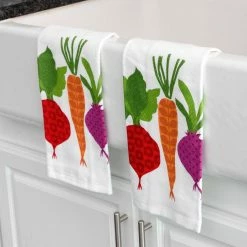 Veggies Print Dual Cotton Kitchen Towel Set (Set of 2) by T-fal -Table Linens Shop multi kitchen towels 62445a 1f 1000