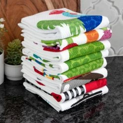 Veggies Print Dual Cotton Kitchen Towel Set (Set of 2) by T-fal -Table Linens Shop multi kitchen towels 62445a fa 1000