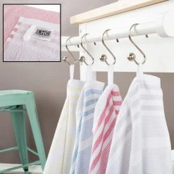 100% Cotton Striped Woven 8 Pack of Kitchen Hand Towels by Unbranded 15 100% Cotton Striped Woven 8 Pack of Kitchen Hand Towels by Unbranded -Table Linens Shop multi kitchen towels 663826ngv fa 1000