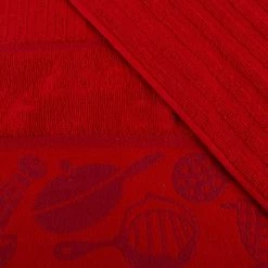 Multi-Color Kitchen Icon Design Chic Pattern Weave Cotton Kitchen Towel Set (8-Pieces) by Lavish Home -Table Linens Shop multi lavish home kitchen towels 69hd 008kt 4f 1000