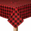 Buffalo Check 70 in. Round Black/Red 100% Cotton Table Cloth for any Table by Lintex -Table Linens Shop multi lintex tablecloths 442896 64 1000