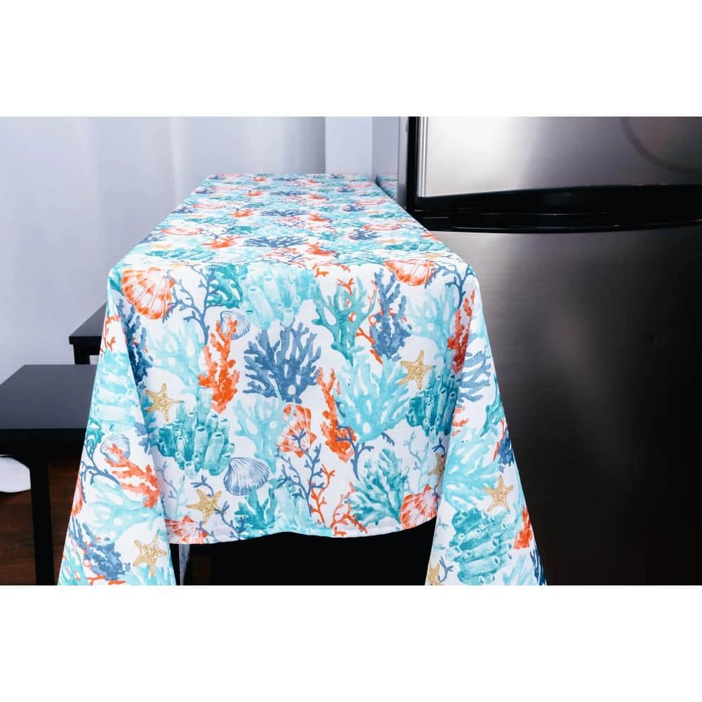 Coralee Indoor Outdoor 100% Polyester Tablecloth 52"X70" by Lintex 5 Coralee Indoor Outdoor 100% Polyester Tablecloth 52"X70" by Lintex - Image 3