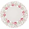 Lush Rosette 16 in. Embroidered Cutwork Round Placemats (Set of 4) by Manor Luxe -Table Linens Shop multi manor luxe placemats ml161301600 64 1000