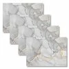 MHF Home 18 in. x 13 in. Polypropylene Gray Fluid Marble Placemats (Set of 4) by Morgan Home -Table Linens Shop multi morgan home placemats m668296 64 1000