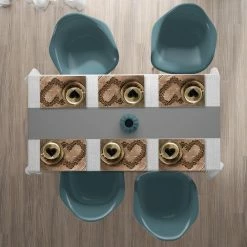 MHF Home 18 in. x 13 in. Polypropylene Coffee Love Placemats (Set of 6) by Morgan Home -Table Linens Shop multi morgan home placemats m668326 4f 1000